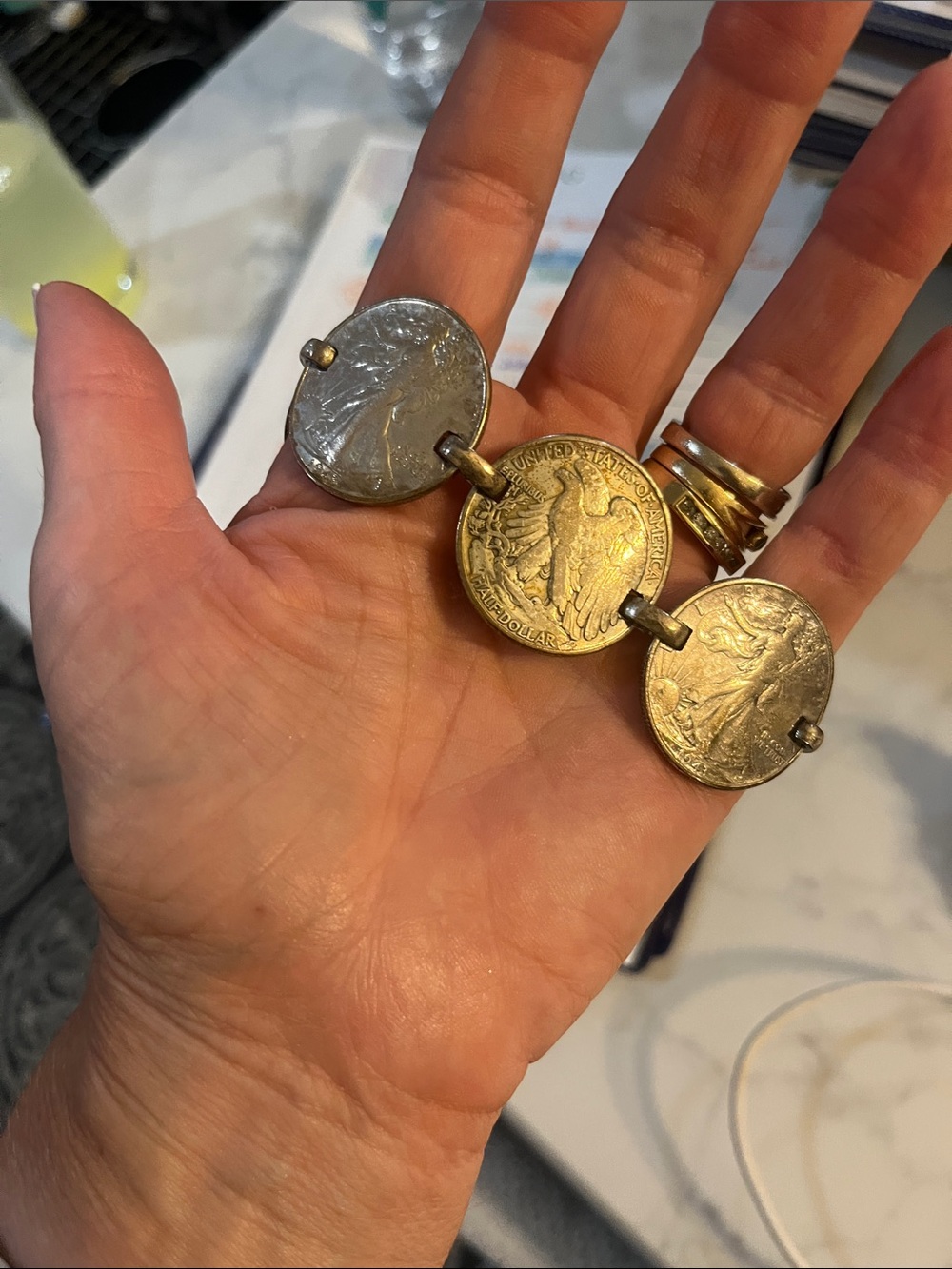 Vintage-Inspired Gold Coin Bracelet - Women's Jewelry
